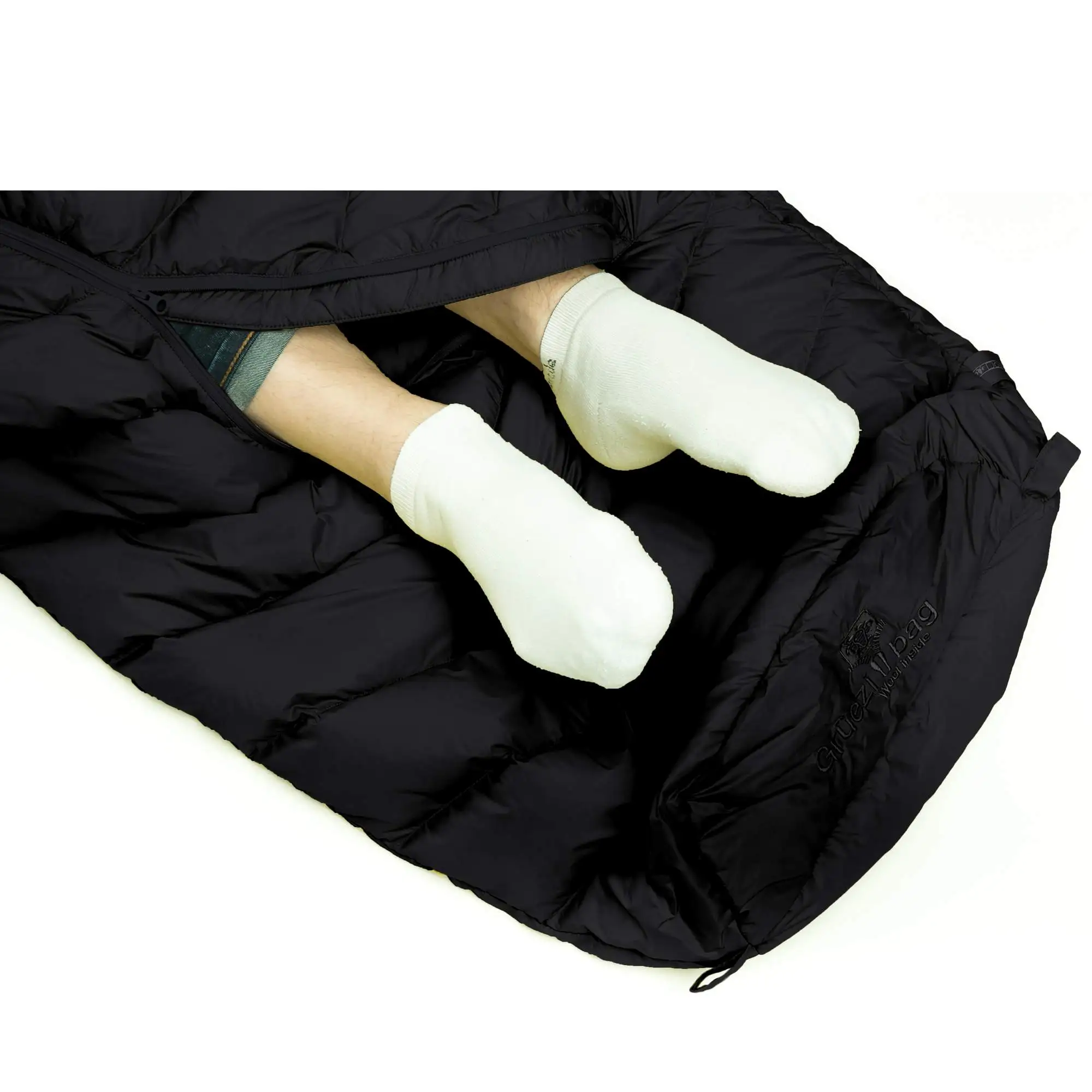 Grüezi Bag BIOPOD DOWNWOOL EXTREME LIGHT 185 BLACK EDITION - Sommerschlafsack – Bild 7