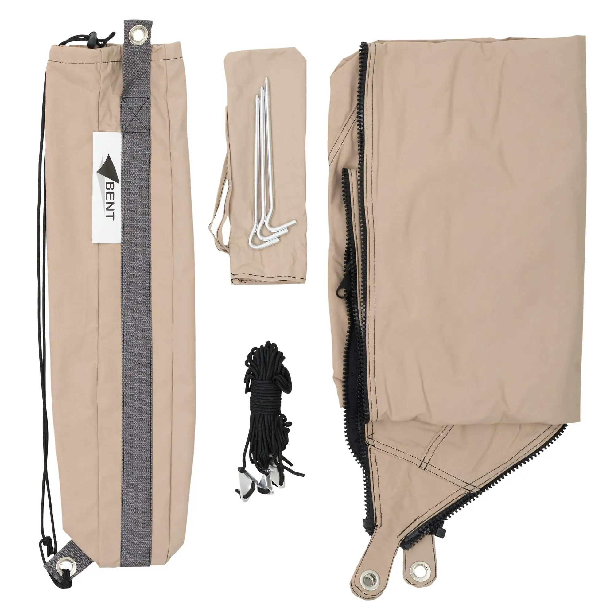 Bent VERBINDBARES SONNENSEGEL TC-ZIP-CANVAS SINGLE AFRIKA DESIGN - Tarp – Bild 7